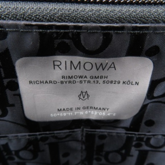 Christian Dior Rimowa Collaboration Limited Travel Bag Handbag Aluminum Black - Picture 13 of 16